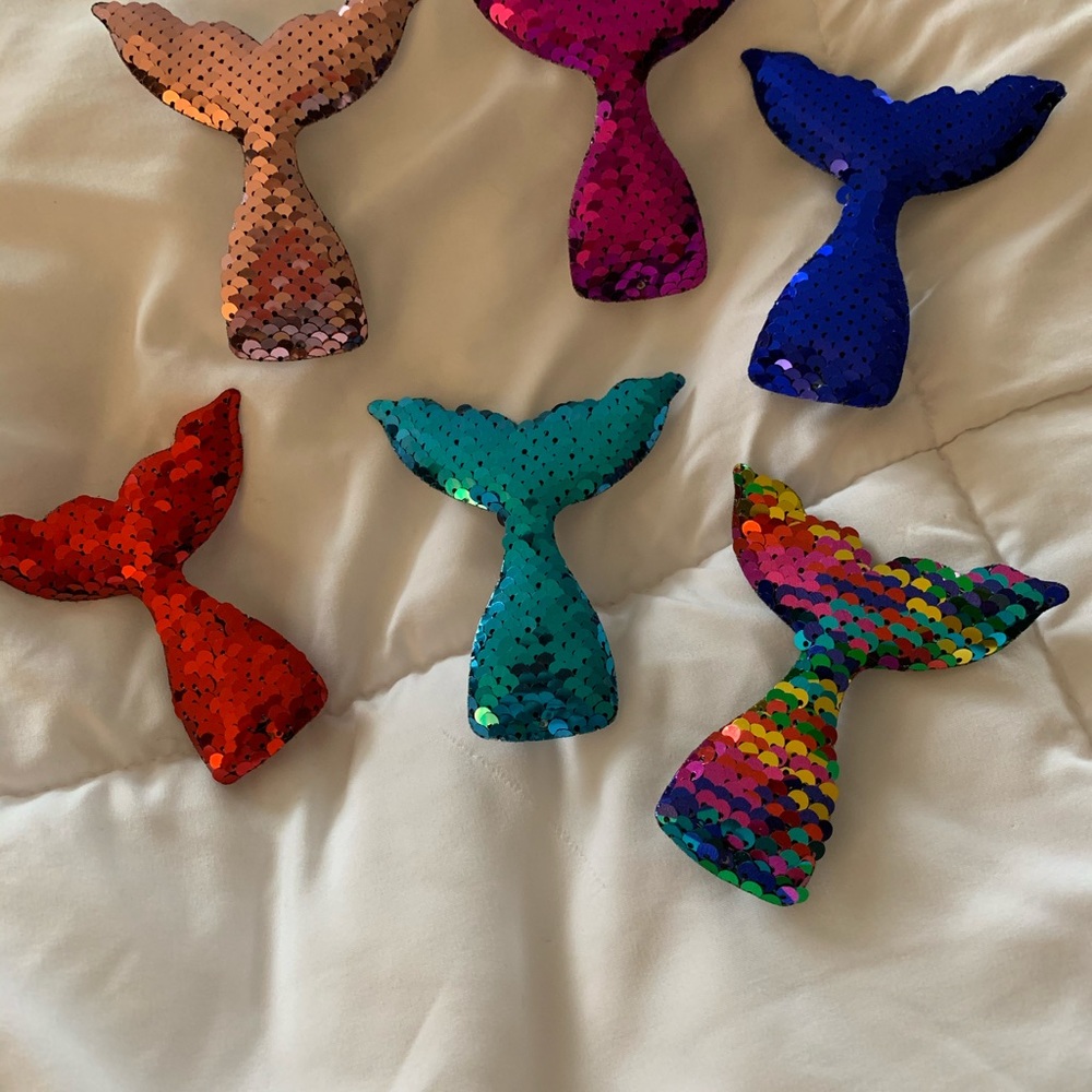 Sequin Mermaid Tail Hair Clips